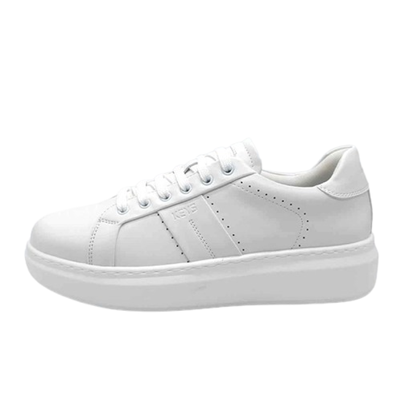 Sneaker Uomo bianca KEYS in pelle - K-9261 WHITE