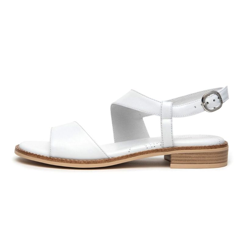 Sandalo Donna NERO GIARDINI in pelle - E410460D707 BIANCO