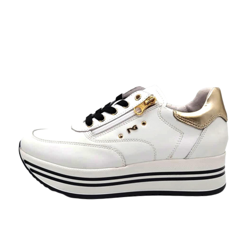 Sneaker Donna Nero Giardini in pelle - I205270D/707 BIANCO