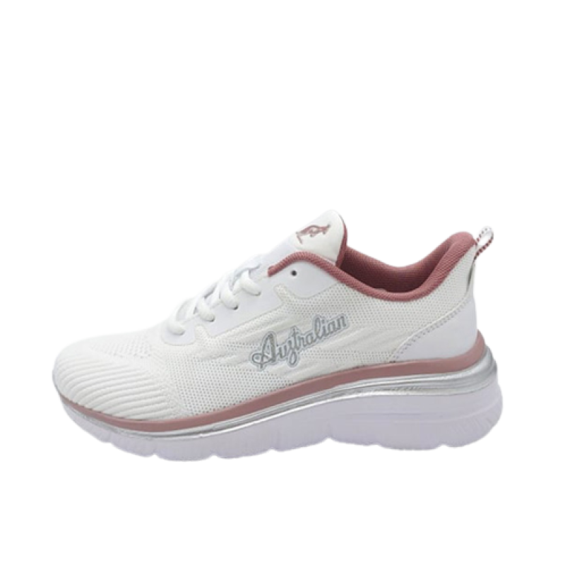 Sneaker Donna AUSTRALIAN in tessuto ed ecopelle - AU221 WHITE