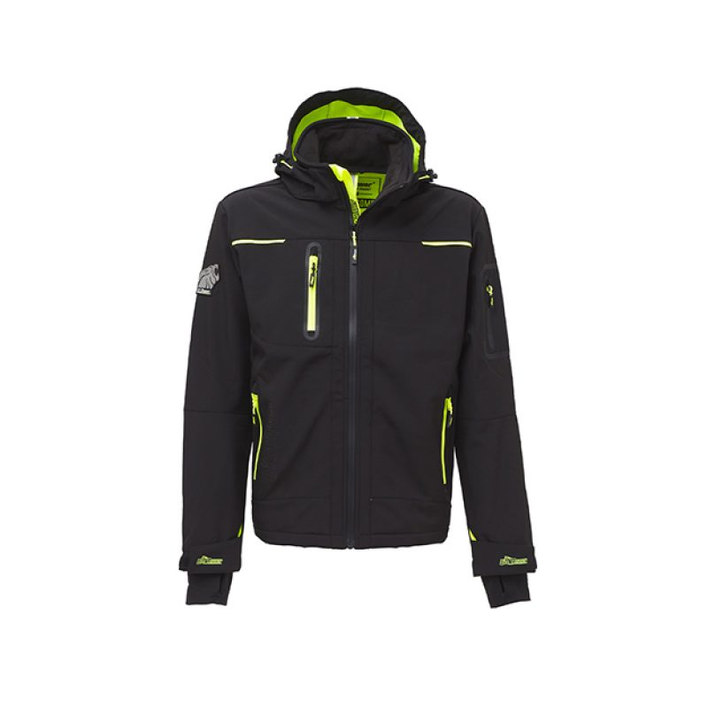 Giubbotto U-POWER SOFT SHELL SPACE - SPACE FU187BC BLACK CARBON