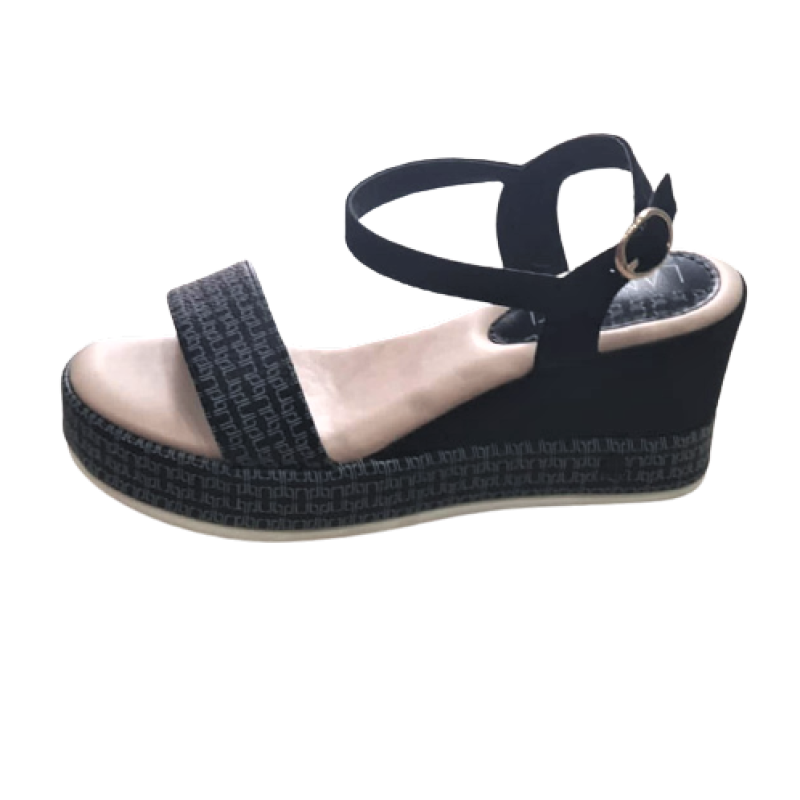 Sandalo Donna LANCETTI in ecopelle - LT207SD BLACK