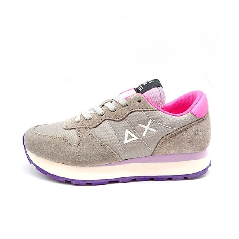 Sneaker Donna in tessuto e camoscio