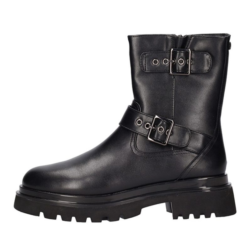 Tronchetto Donna KEYS in pelle ed ecopelle - K-10053 BLACK