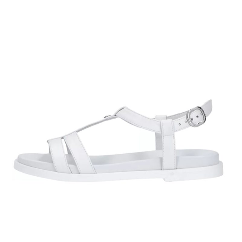 Sandalo Donna NERO GIARDINI in pelle - E410495707 BIANCO
