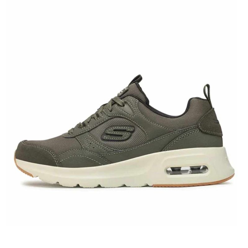 Sneaker Uomo SKECHERS in pelle, camoscio e tessuto mesh - 232646OLV OLIVE