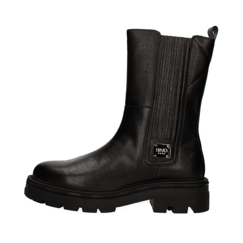 Tronchetto alto Donna LIU JO in pelle - 4F2705 EX014 BLACK