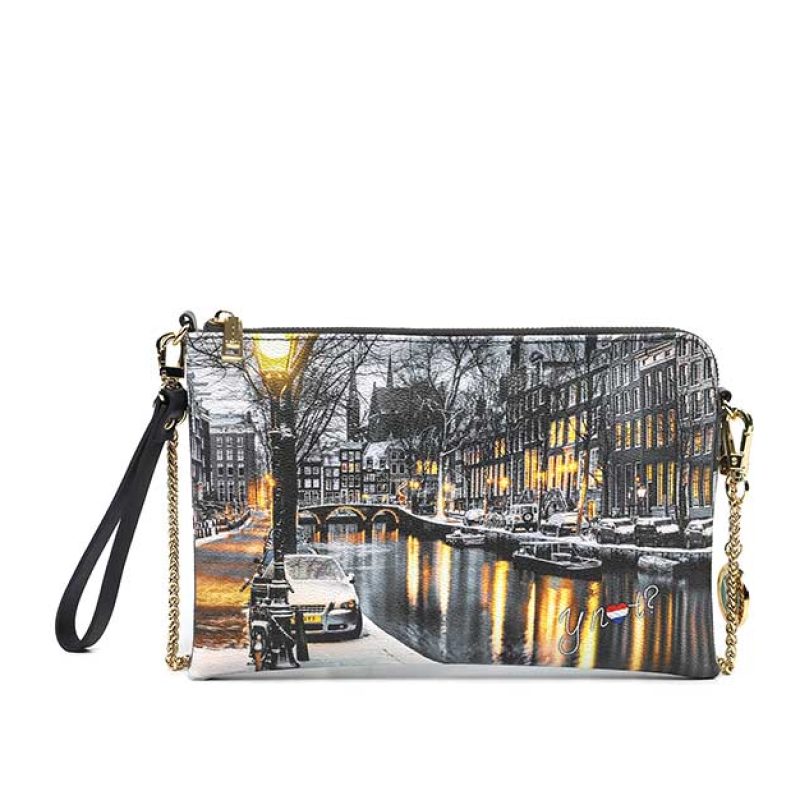 Tracolla small Donna Y NOT? in goffrato - YES-303F3 AMSTERDAM SNOW