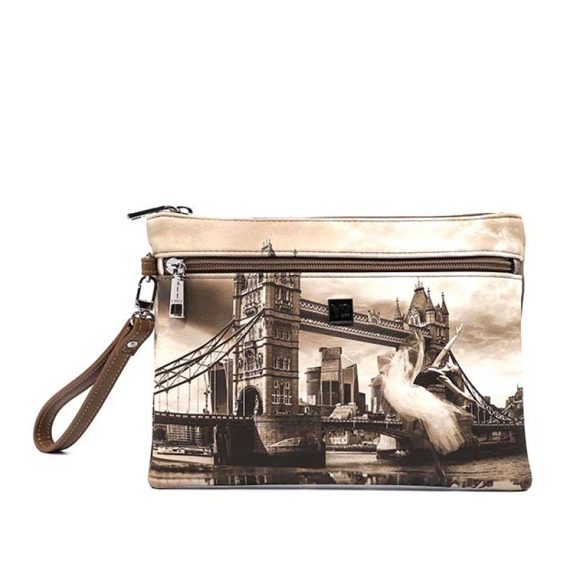 Pochette medium Donna Y NOT? in ecopelle - DAN-343F3 LONDON