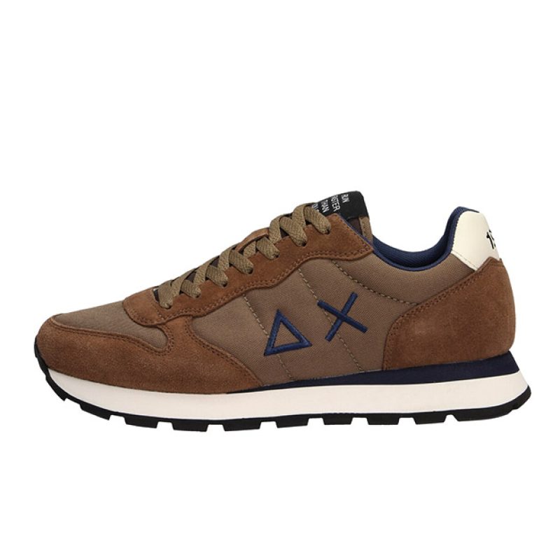 Sneaker Uomo SUN68 in tessuto e camoscio - TOM SOLID NYLON Z43101 VOLPE