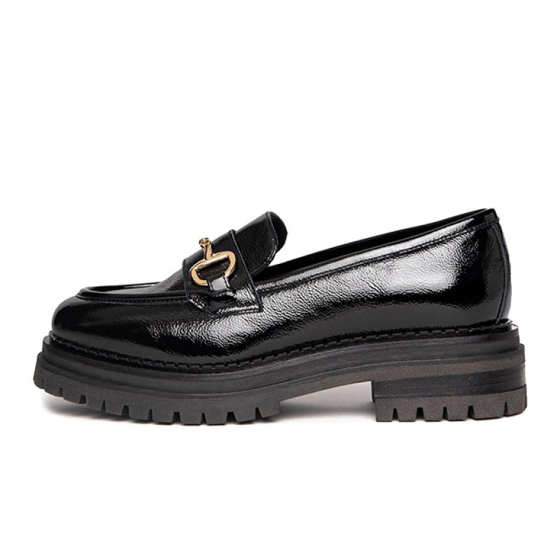 Mocassino Donna NERO GIARDINI in pelle lucida - I205105D/100 NERO