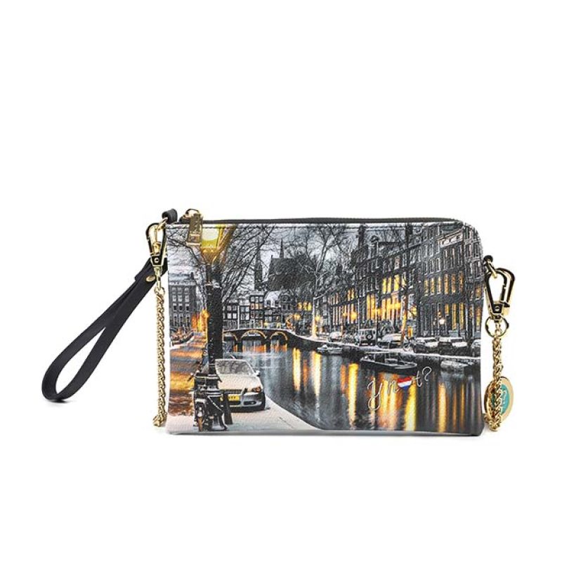 Pochette small Donna Y NOT? in goffrato - YES-384F3 AMSTERDAM SNOW
