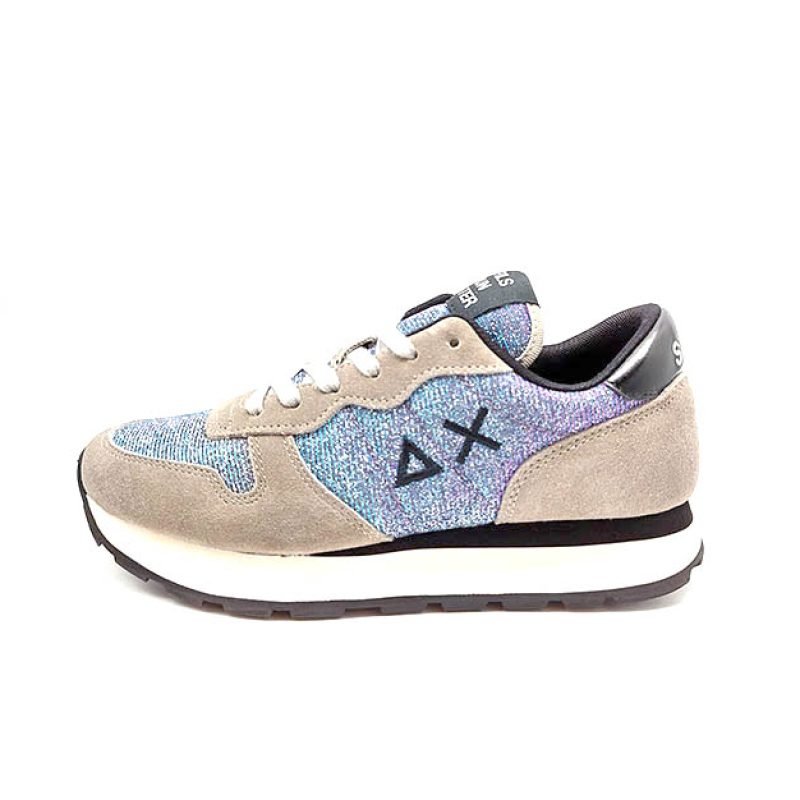 Sneaker Donna in tessuto e camoscio