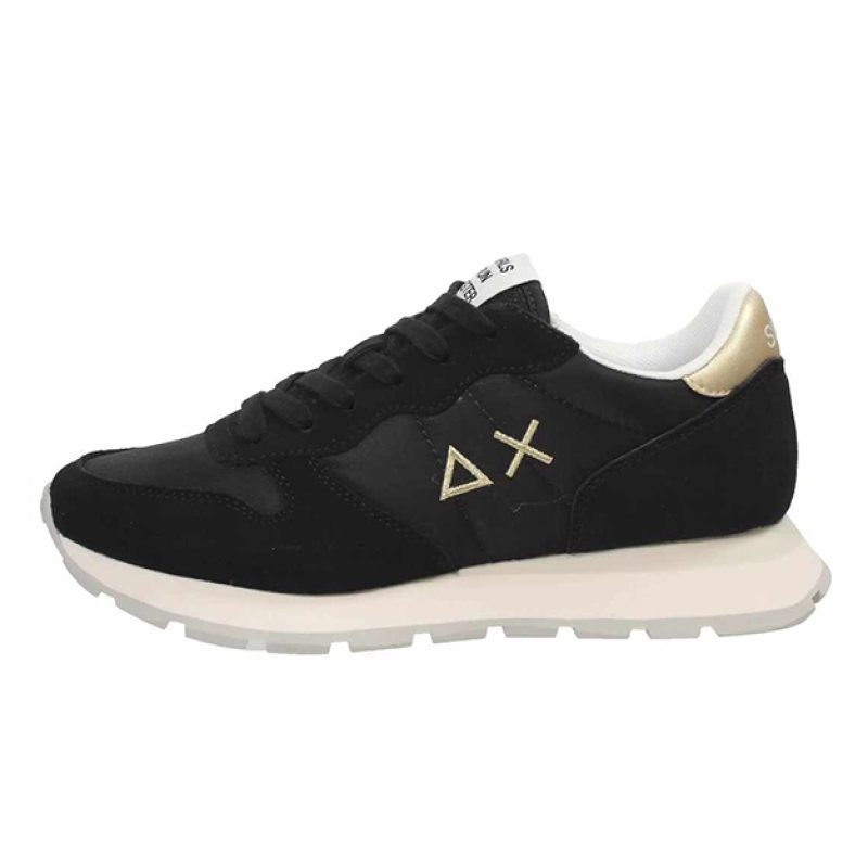 Sneaker Donna SUN68 in tessuto e camoscio - ALLY GOLD SILVER Z35202 NERO
