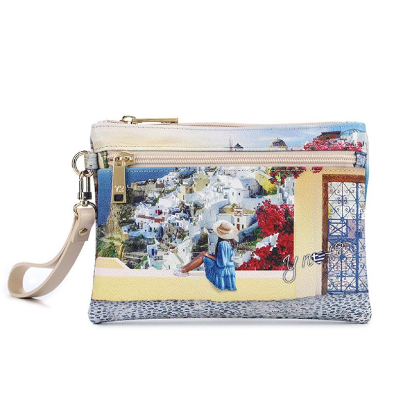Pochette small Donna YNOT in goffrato - YES-342S5 GREEK SUMMER