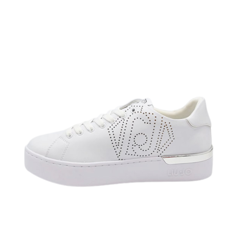 Sneaker Donna LIU JO Silvia 61 in pelle ed ecopelle - BA2017 EX014 WHITE