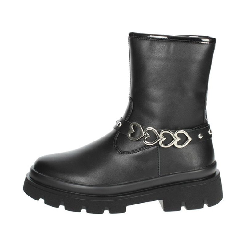 Tronchetto Bambina ASSO in ecopelle - AG-14222 BLACK