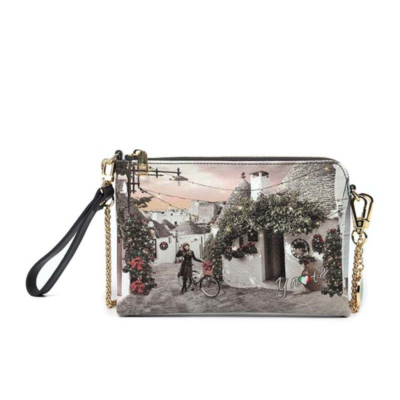 Pochette small Donna Y NOT? in goffrato - YES-384F3 TRULLI XMAS
