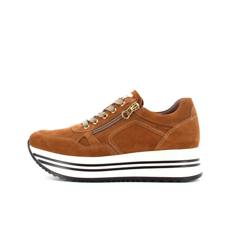 Sneaker Donna Nero Giardini in camoscio - I116934D/339 MALTO