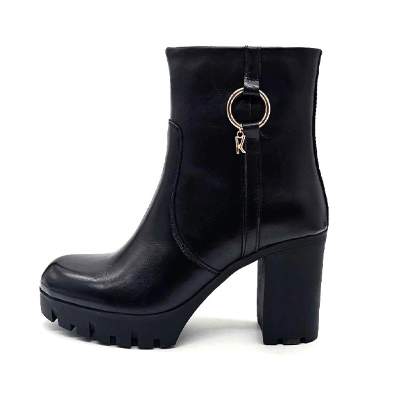 Tronchetto Donna KEYS in pelle - K-10162 NERO