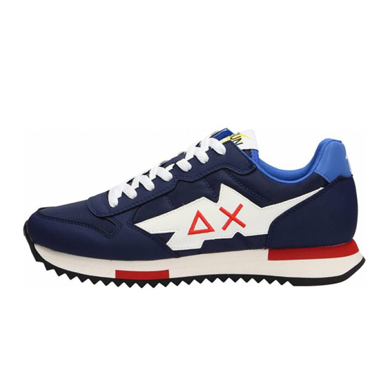 Sneaker Uomo SUN68 in tessuto e pelle - NIKI SOLID Z33121 NAVY BLUE