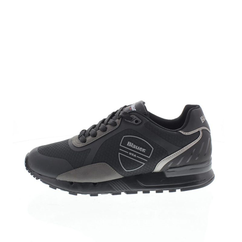 Sneaker Uomo in tessuto nylon e pelle