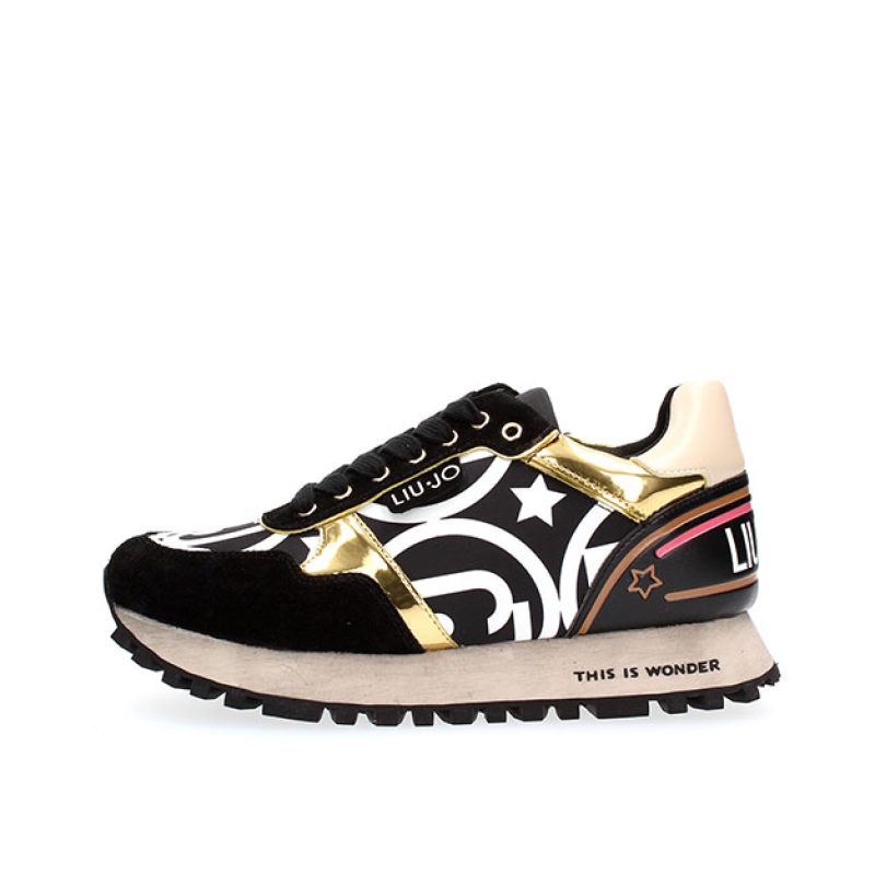 Sneaker Donna in pelle, tessuto e camoscio
