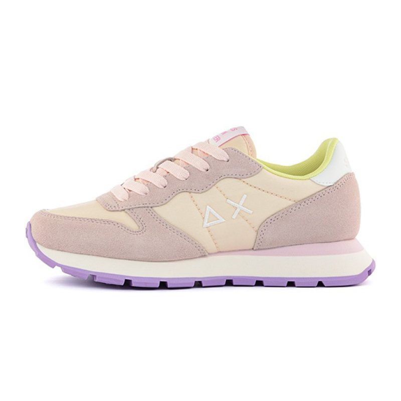 Sneaker Donna SUN68 in tessuto e camoscio - ALLY SOLID NYLON Z35201 PORCELLANA
