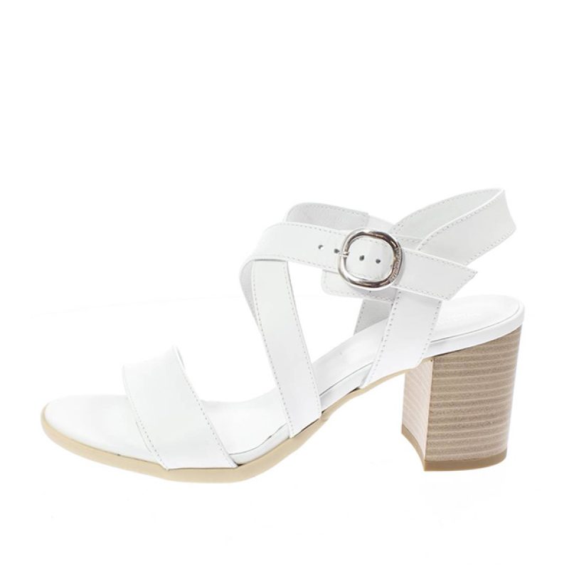 Sandalo Donna NERO GIARDINI in pelle - E218652D/707 BIANCO