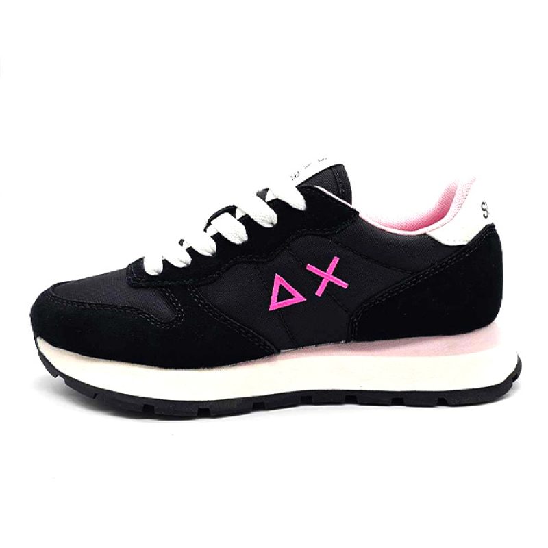 Sneaker Donna SUN68 in tessuto e camoscio - ALLY SOLID NYLON Z35201 NERO