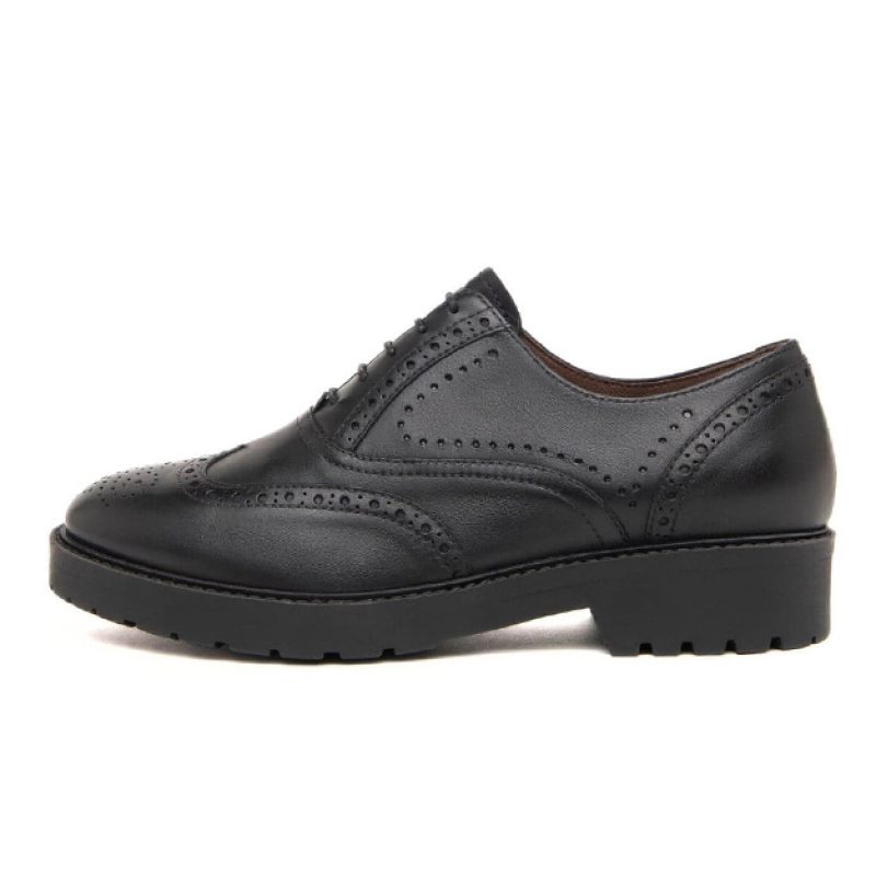 Stringata Donna NERO GIARDINI in pelle - I411450D/100 NERO