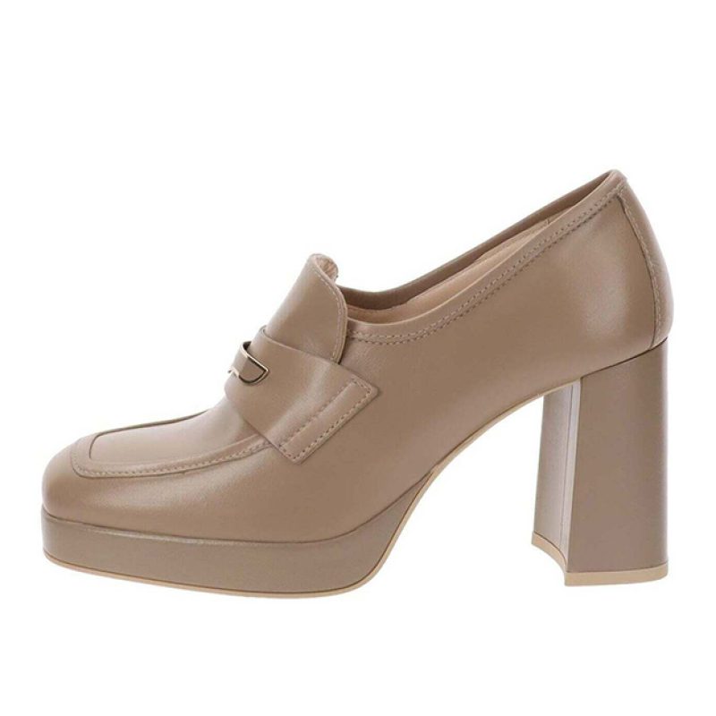 Mocassino Donna NERO GIARDINI in pelle - I410902D406 TORBA