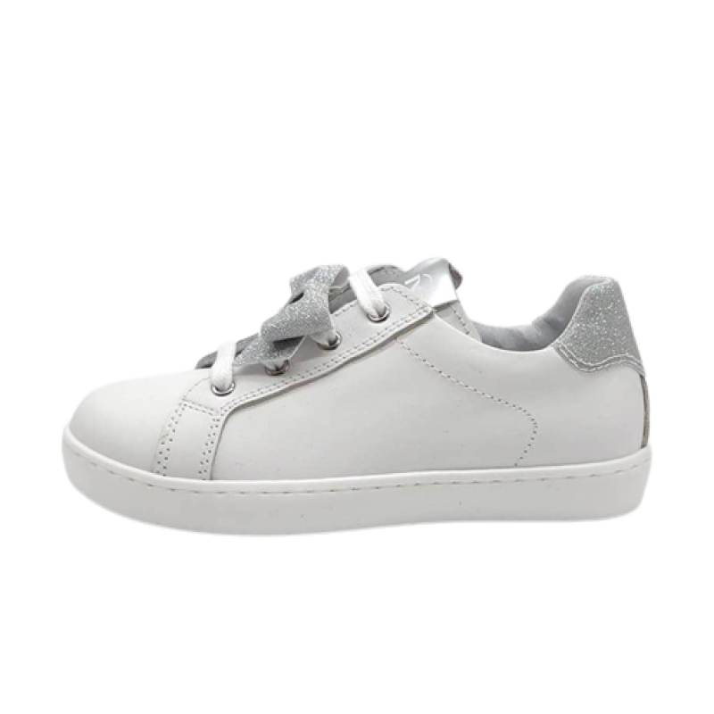 Sneaker Bambina NERO GIARDINI KIDS in pelle - E327410F/707 BIANCO