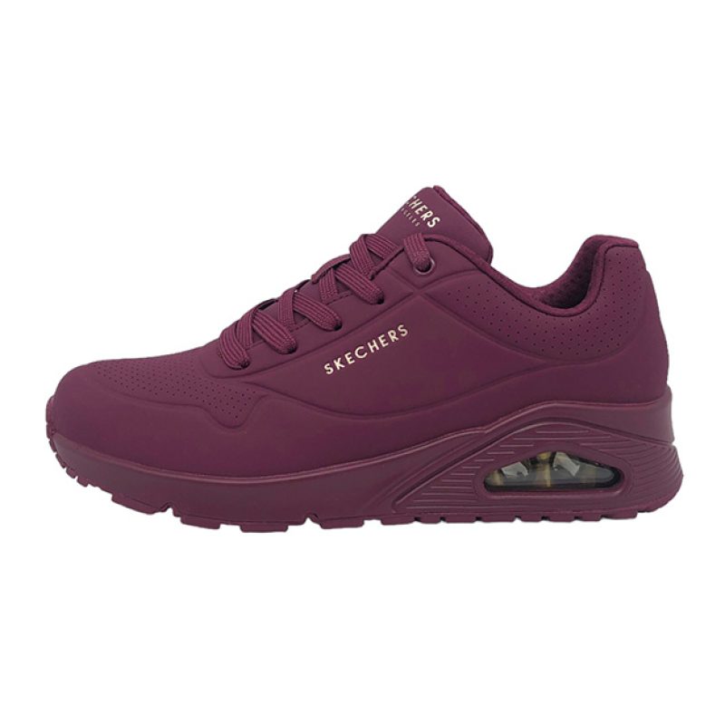 Sneaker Donna SKECHERS in pelle - 73690PLUM PLUM