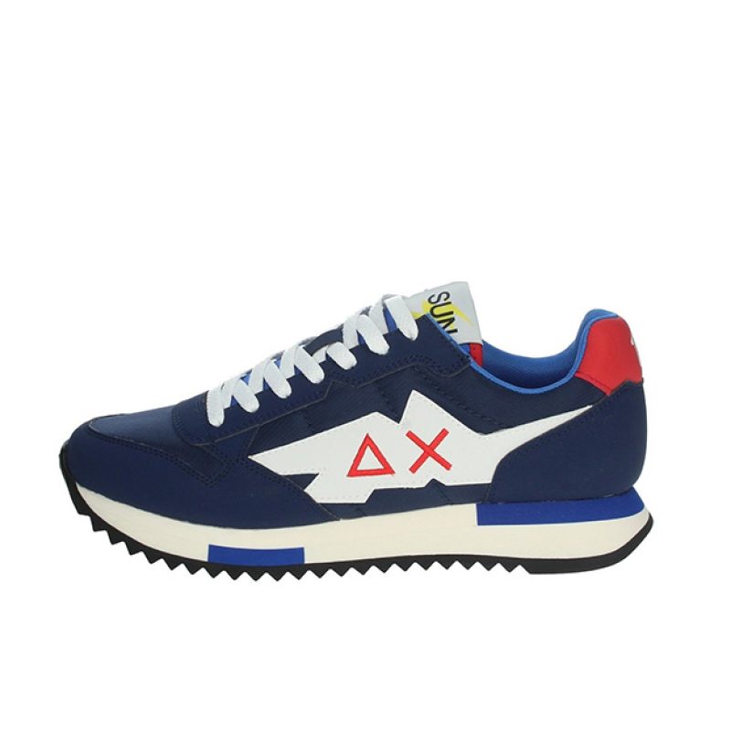 Sneaker Uomo SUN68 in tessuto e pelle - NIKI SOLID Z32118 NAVY BLUE