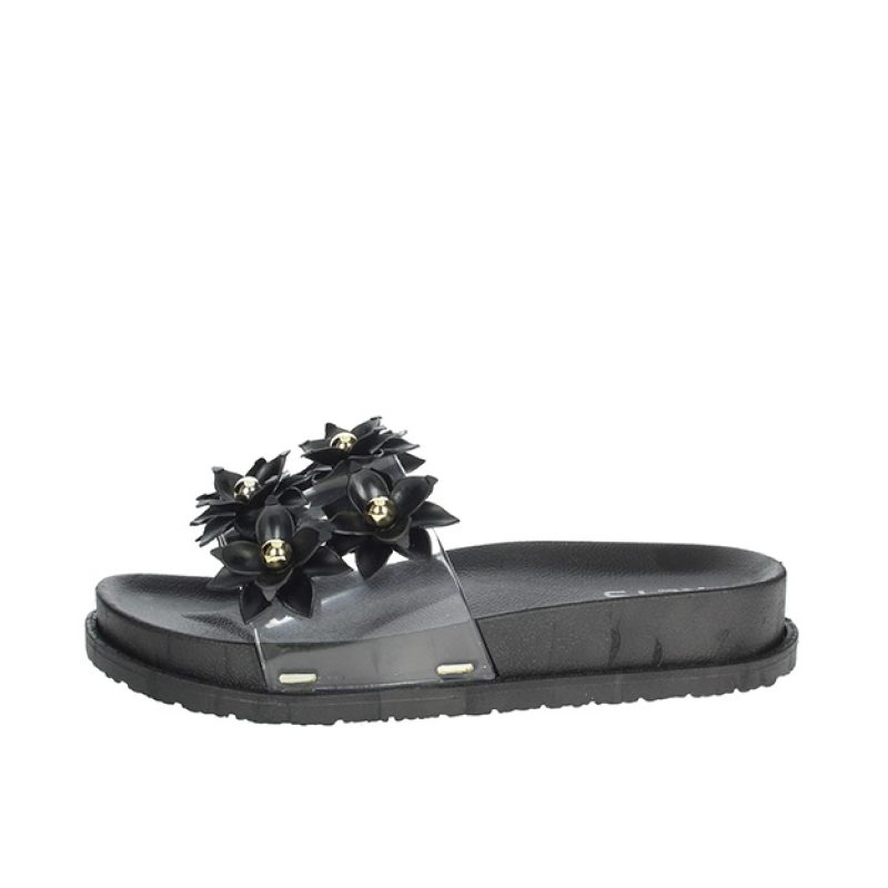 Ciabatta Donna KEYS in gomma - K-6300 BLACK