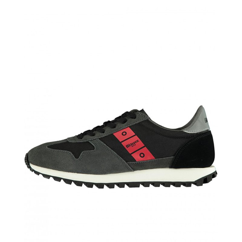 Sneaker Uomo in tessuto nylon e camoscio