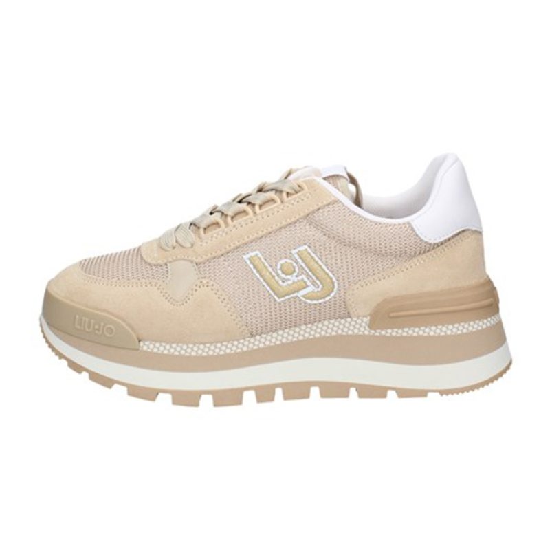 Sneaker Donna LIU JO AMAZING in tessuto mesh e camoscio - BA3119 PX027 SAND