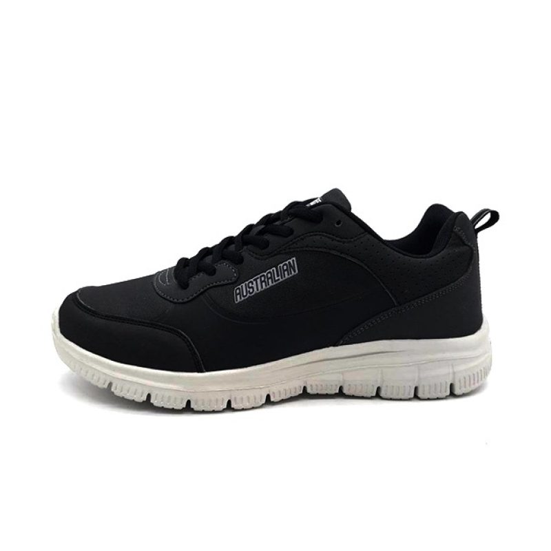 Sneaker Uomo AUSTRALIAN in ecopelle traspirante - AM521 BLACK