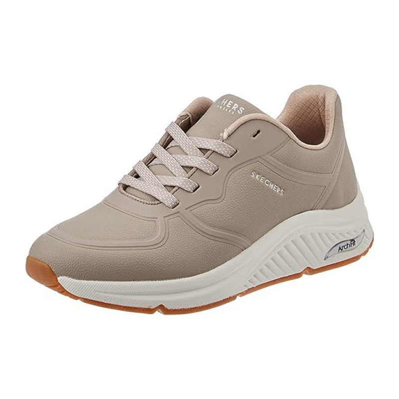 Sneaker Donna SKECHERS in pelle - 155570TPE TAUPE