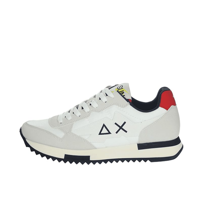 Sneaker Uomo SUN68 in tessuto e pelle - NIKI SOLID Z32118 BIANCO