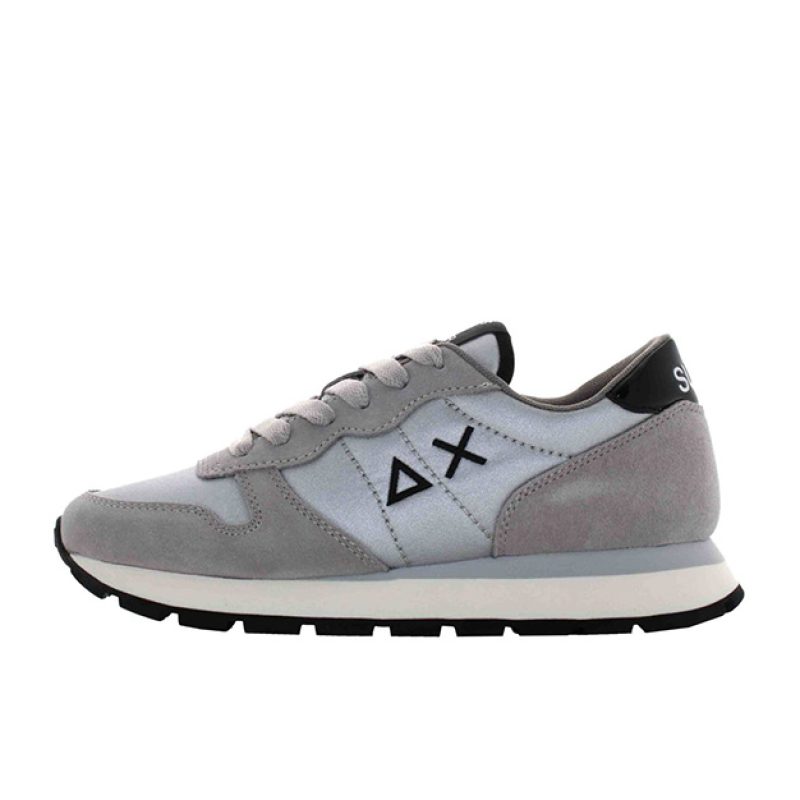 Sneaker Donna SUN68 in tessuto e camoscio - ALLY NYLON SOLID Z42201 ARGENTO