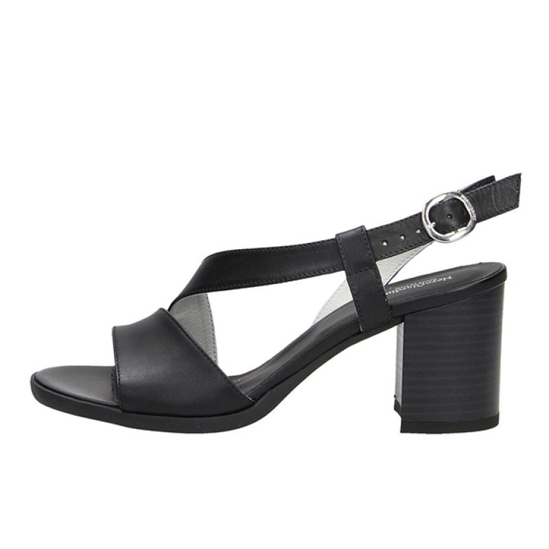 Sandalo Donna NERO GIARDINI in pelle - E410440D100 NERO