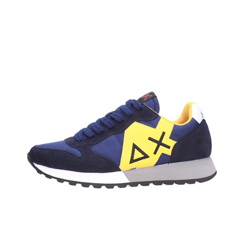 Sneaker Uomo in tessuto e camoscio