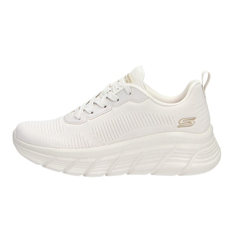 Sneaker Donna SKECHERS BOBS B FLEX HI FLY in tessuto a maglia ingegnerizzata - 117385/OFWT OFF WHITE
