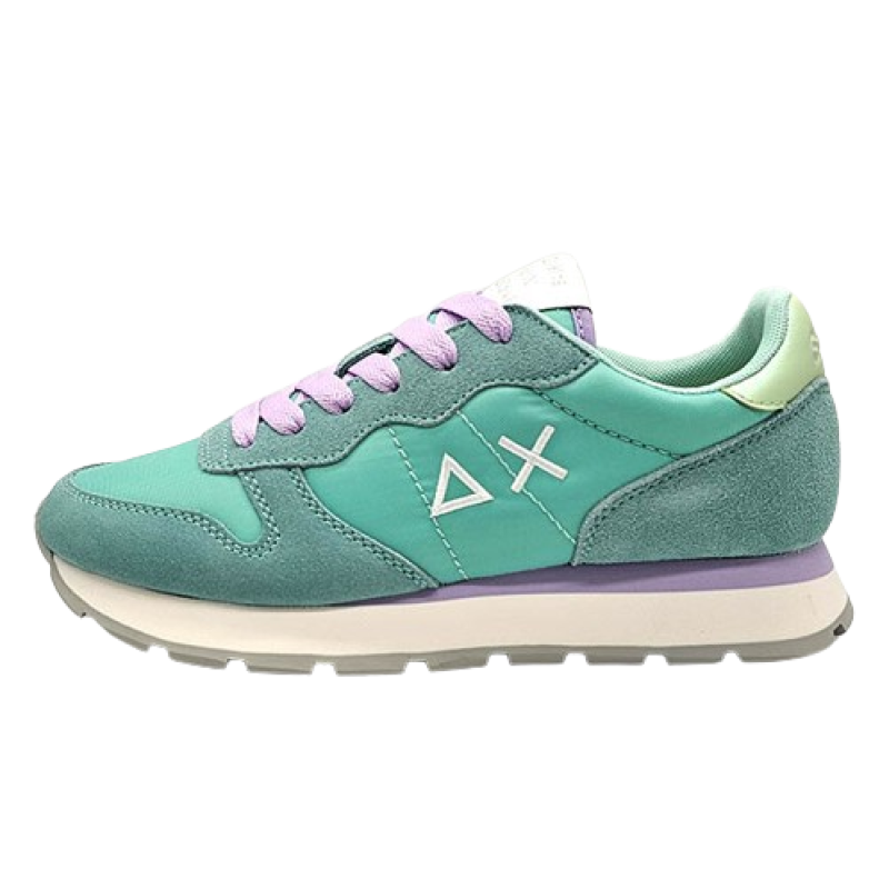 Sneaker Donna SUN68 in tessuto e camoscio - ALLY SOLID NYLON Z34201 ACQUA