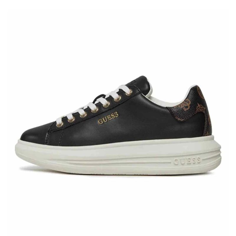 Sneaker Donna GUESS in pelle ed ecopelle - FL8VIBLEA12 BLKBR