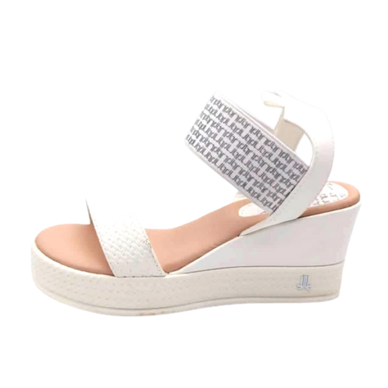 Sandalo Donna LANCETTI in ecopelle - LT202SD WHITE