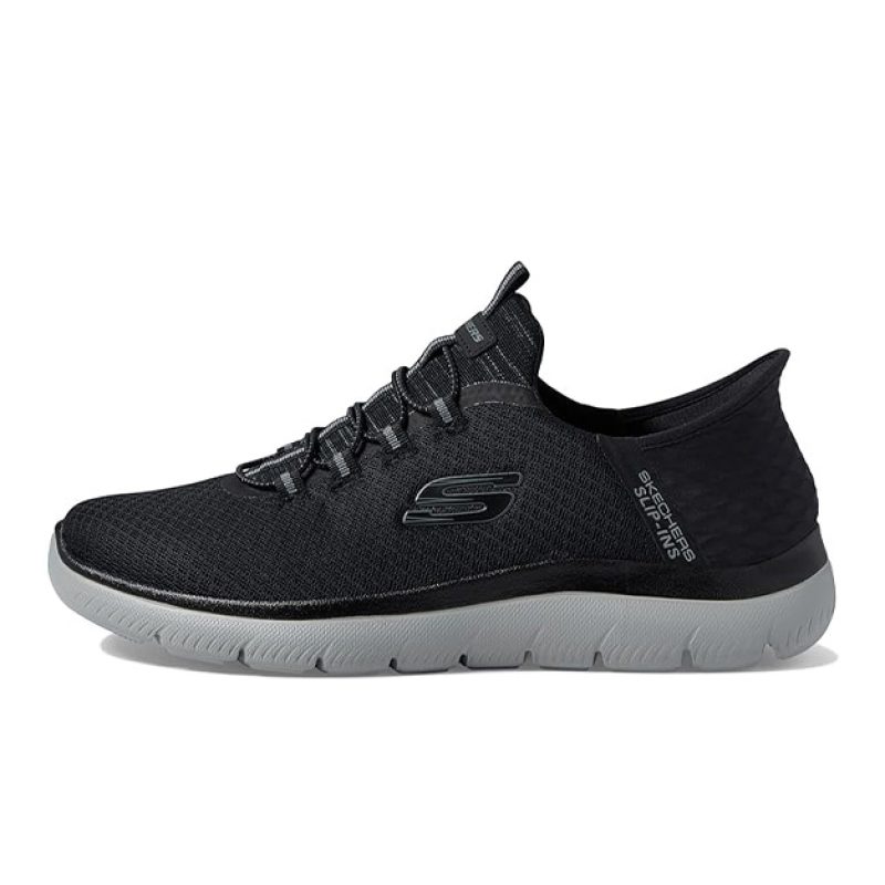 Sneaker Uomo SKECHERS in tessuto mesh - 232457BKCC BLACKCHARCOAL