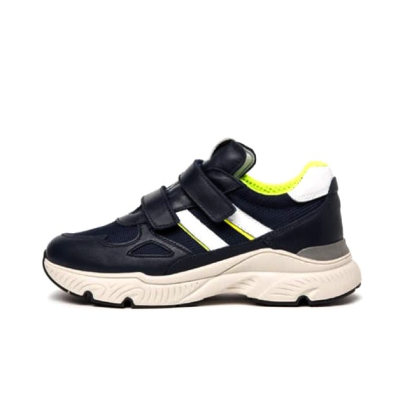 Sneaker Bambino NERO GIARDINI TEENS in pelle e tessuto - I234280M/200 BLU